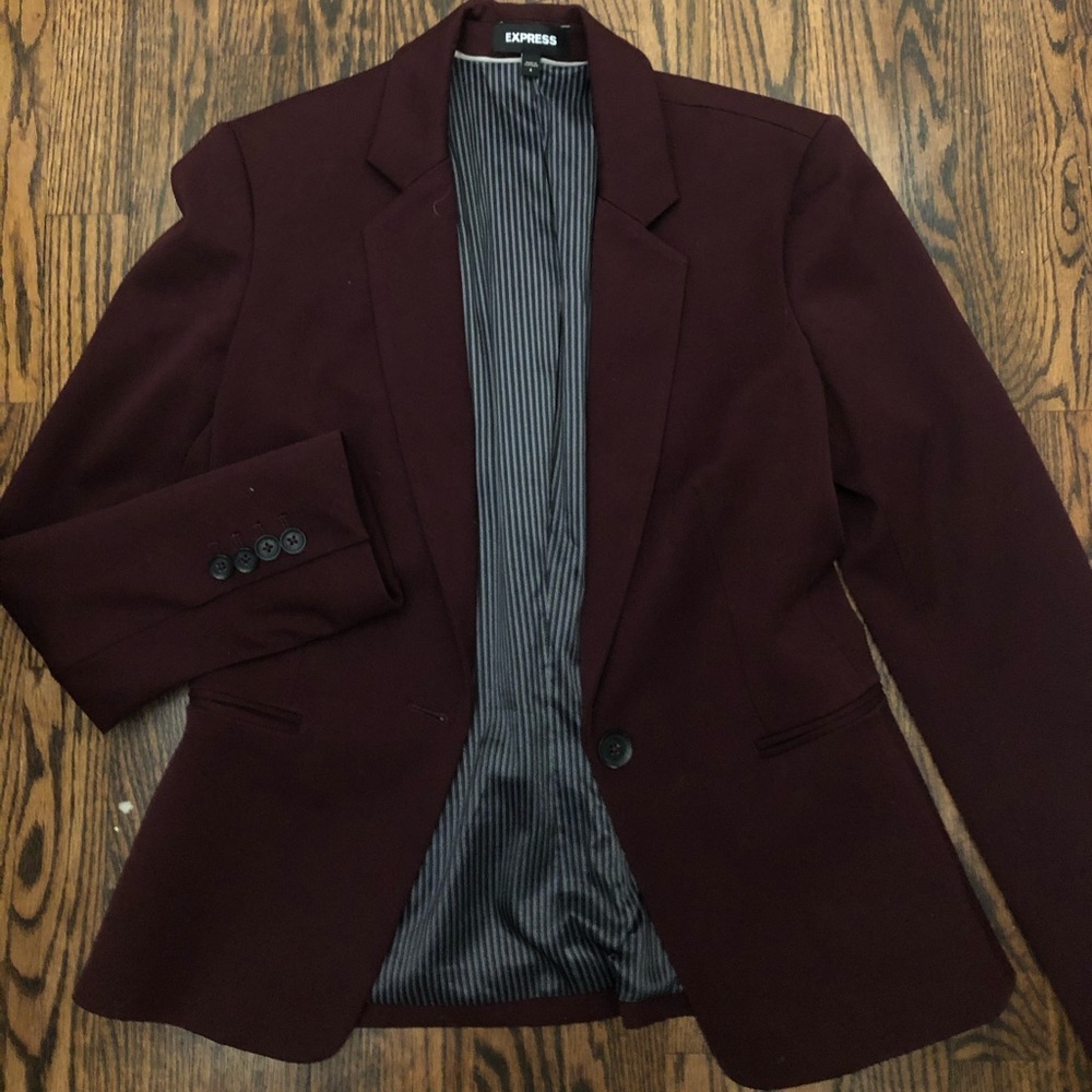 Express Burgundy Blazer
